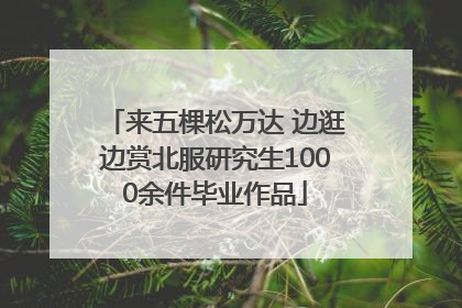 来五棵松万达 边逛边赏北服研究生1000余件毕业作品
