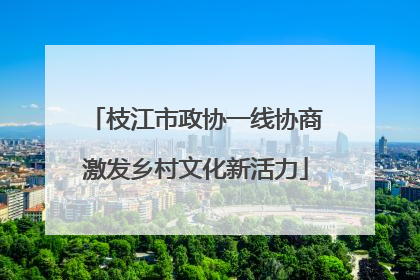 枝江市政协一线协商激发乡村文化新活力