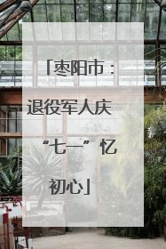 枣阳市：退役军人庆“七一”忆初心