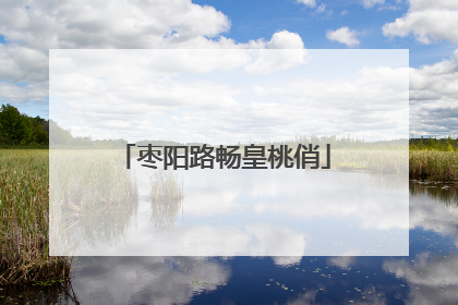 枣阳路畅皇桃俏