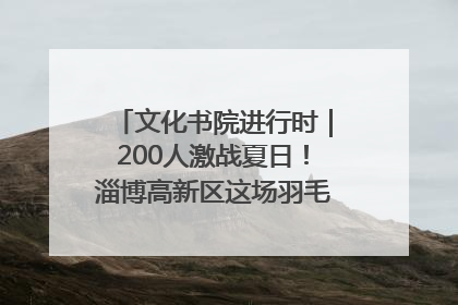 文化书院进行时｜200人激战夏日！淄博高新区这场羽毛球比赛太酷