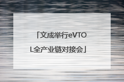 文成举行eVTOL全产业链对接会
