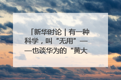 新华时论｜有一种科学，叫“无用”——也谈华为的“黄大年茶思屋”