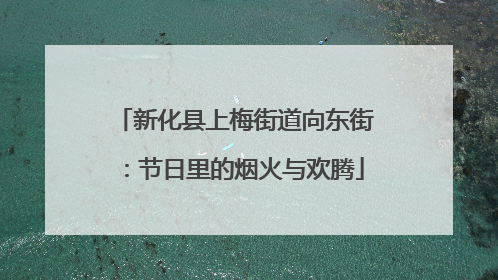 新化县上梅街道向东街：节日里的烟火与欢腾