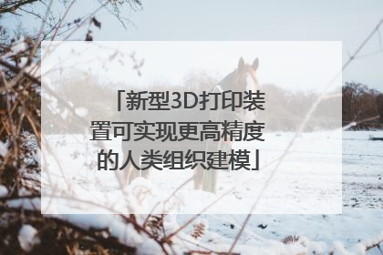 新型3D打印装置可实现更高精度的人类组织建模