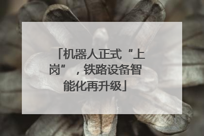 机器人正式“上岗”，铁路设备智能化再升级