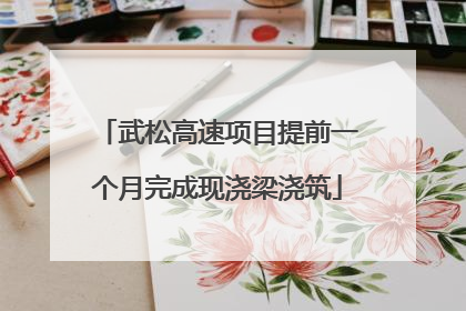 武松高速项目提前一个月完成现浇梁浇筑