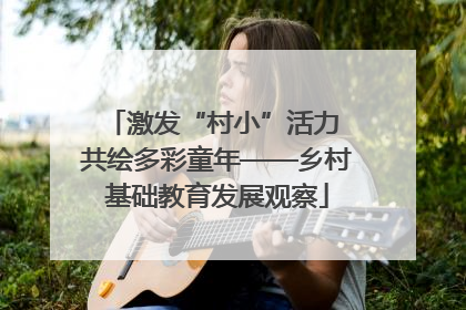 激发“村小”活力 共绘多彩童年——乡村基础教育发展观察