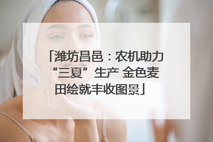 潍坊昌邑：农机助力“三夏”生产 金色麦田绘就丰收图景