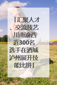 汇聚人才、交流技艺 川南渝西近300名选手在酒城泸州展开技能比拼