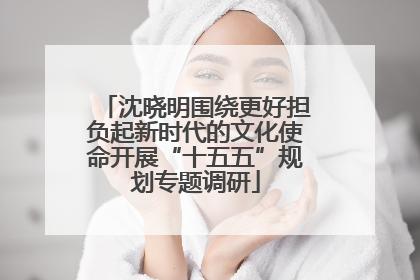 沈晓明围绕更好担负起新时代的文化使命开展“十五五”规划专题调研