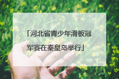 河北省青少年滑板冠军赛在秦皇岛举行