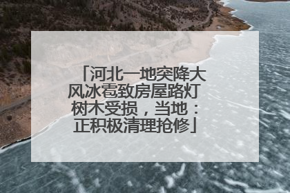 河北一地突降大风冰雹致房屋路灯树木受损，当地：正积极清理抢修