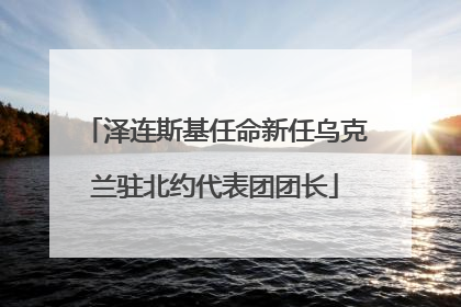 泽连斯基任命新任乌克兰驻北约代表团团长