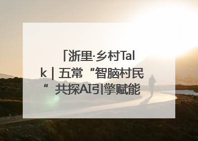 浙里·乡村Talk｜五常“智脑村民”共探AI引擎赋能企业服务新图景