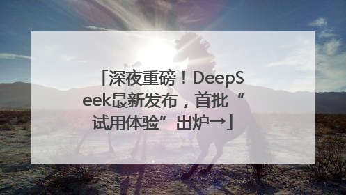 深夜重磅！DeepSeek最新发布，首批“试用体验”出炉→