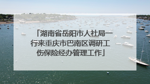 湖南省岳阳市人社局一行来重庆市巴南区调研工伤保险经办管理工作