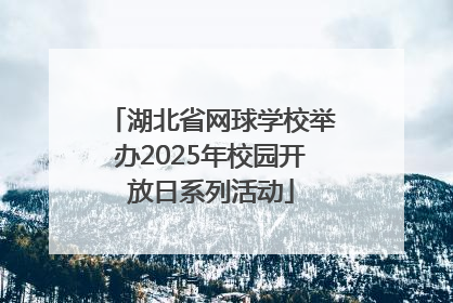 湖北省网球学校举办2025年校园开放日系列活动