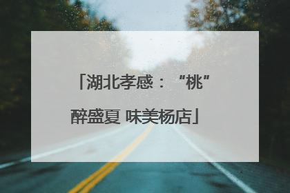 湖北孝感：“桃”醉盛夏 味美杨店