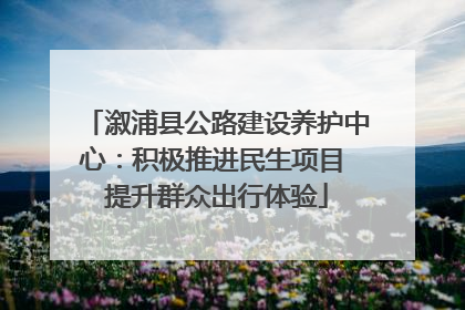 溆浦县公路建设养护中心：积极推进民生项目 提升群众出行体验
