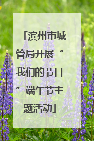 滨州市城管局开展“我们的节日”端午节主题活动