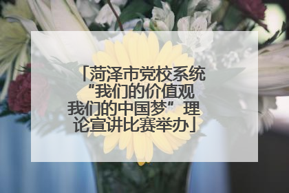 菏泽市党校系统“我们的价值观 我们的中国梦”理论宣讲比赛举办