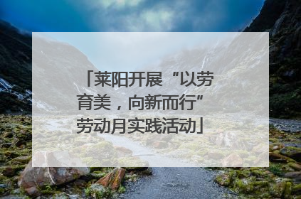 莱阳开展“以劳育美，向新而行”劳动月实践活动