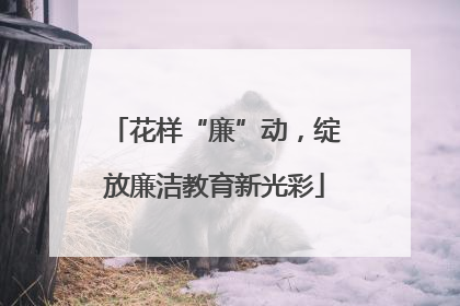 花样“廉”动，绽放廉洁教育新光彩