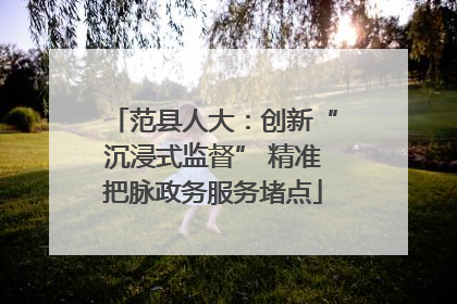 范县人大：创新“沉浸式监督” 精准把脉政务服务堵点