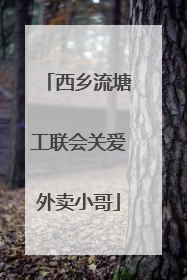 西乡流塘工联会关爱外卖小哥