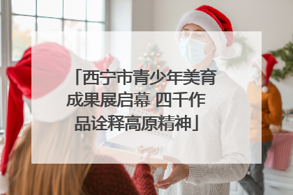 西宁市青少年美育成果展启幕 四千作品诠释高原精神