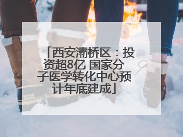 西安灞桥区：投资超8亿 国家分子医学转化中心预计年底建成