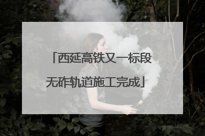 西延高铁又一标段无砟轨道施工完成