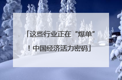这些行业正在“爆单”！中国经济活力密码