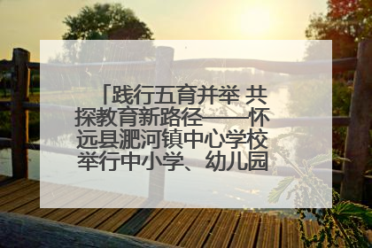 践行五育并举 共探教育新路径——怀远县淝河镇中心学校举行中小学、幼儿园班主任论坛活动