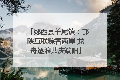 郧西县羊尾镇：鄂陕互联粽香两岸 龙舟逐浪共庆端阳