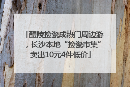 醴陵捡瓷成热门周边游，长沙本地“捡瓷市集”卖出10元4件低价