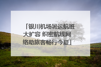 银川机场暑运航班大扩容 织密航线网络助旅客畅行今夏