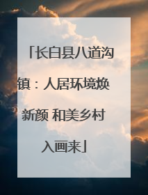 长白县八道沟镇：人居环境焕新颜 和美乡村入画来