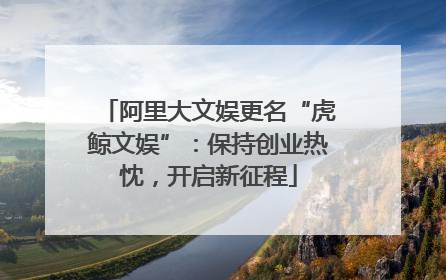 阿里大文娱更名“虎鲸文娱”：保持创业热忱，开启新征程