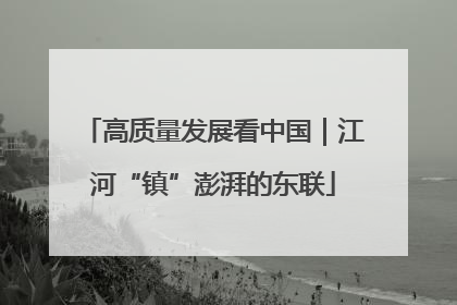 高质量发展看中国｜江河“镇”澎湃的东联