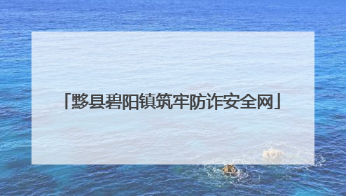 黟县碧阳镇筑牢防诈安全网