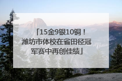 15金9银10铜！潍坊市体校在省田径冠军赛中再创佳绩