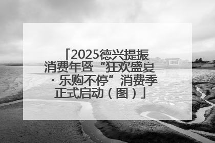 2025德兴提振消费年暨“狂欢盛夏・乐购不停”消费季正式启动（图）