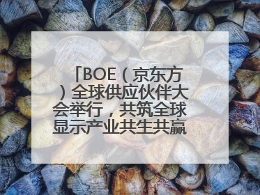 BOE（京东方）全球供应伙伴大会举行，共筑全球显示产业共生共赢新格局